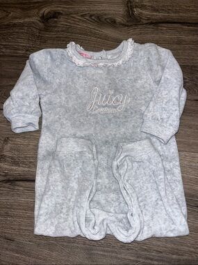 Juicy Couture Light Gray Infant One-Piece Romper size 12m